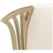 La Terrazza Creamy Pearl Upholstered Vanity Chair