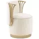 La Terrazza Creamy Pearl Upholstered Vanity Chair