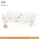 La Terrazza Starlight 96" Sofa