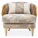 La Terrazza Light Champagne and Cappuccino Accent Chair