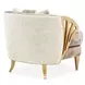 La Terrazza Light Champagne and Cappuccino Accent Chair