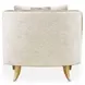 La Terrazza Light Champagne and Cappuccino Accent Chair