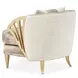 La Terrazza Light Champagne and Cappuccino Accent Chair