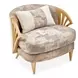 La Terrazza Light Champagne and Cappuccino Accent Chair