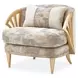 La Terrazza Light Champagne and Cappuccino Accent Chair