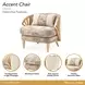La Terrazza Light Champagne and Cappuccino Accent Chair