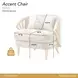La Terrazza Light Champagne and Cappuccino Accent Chair