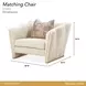 La Terrazza Light Champagne and Cappuccino Matching Chair