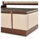 Mason Park Umber Lift Up King Storage Panel Bed with USB Charging