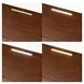 Mason Park Umber 2 Drawer Nightstand with LED Lighting