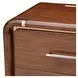Mason Park Umber 2 Drawer Nightstand with LED Lighting