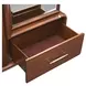 Mason Park Umber 4 Drawer Chest with Storage Mirror
