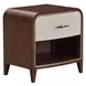 Houston Walnut 1 Drawer Nightstand