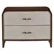 Houston Walnut 2 Drawer Nightstand