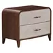 Houston Walnut 2 Drawer Nightstand