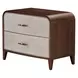 Houston Walnut 2 Drawer Nightstand
