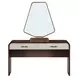 Houston Walnut 2 Drawer Vanity Table with Mirror