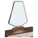 Houston Walnut 2 Drawer Vanity Table with Mirror