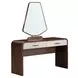 Houston Walnut 2 Drawer Vanity Table with Mirror