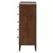 Houston Walnut 5 Drawer Chest