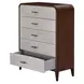 Houston Walnut 5 Drawer Chest