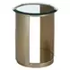 Houston Brushed Gold Round End Table
