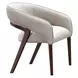 Houston Walnut and Porcini Vanity Chair