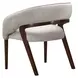Houston Walnut and Porcini Vanity Chair