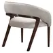 Houston Walnut and Porcini Vanity Chair