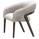 Houston Walnut and Porcini Vanity Chair