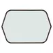 Houston Walnut Hexagon Wall Mirror