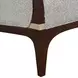 Houston Pebble and Walnut 92" Sofa