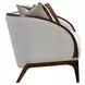 Houston Pebble and Walnut 92" Sofa