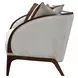 Houston Pebble and Walnut 92" Sofa
