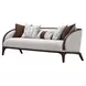 Houston Pebble and Walnut 92" Sofa