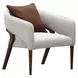 Houston Walnut and Pebble Accent Chair