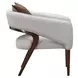 Houston Walnut and Pebble Accent Chair
