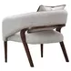 Houston Walnut and Pebble Accent Chair