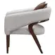 Houston Walnut and Pebble Accent Chair