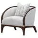 Houston Walnut and Pebble Matching Chair
