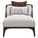 Houston Pebble and Walnut 32" Chaise