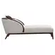 Houston Pebble and Walnut 32" Chaise