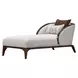 Houston Pebble and Walnut 32" Chaise