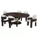 West Kensington Medium Espresso 84" Extendable Oval Dining Table