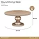 West Kensington Sea Salt Caramel 60" Round Dining Table