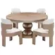 West Kensington Sea Salt Caramel 60" Round Dining Table