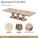 West Kensington Sea Salt Caramel 128" Extendable Rectangular Dining Table