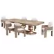 West Kensington Sea Salt Caramel 128" Extendable Rectangular Dining Table