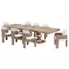 West Kensington Sea Salt Caramel 128" Extendable Rectangular Dining Table