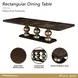 West Kensington Medium Espresso 128" Extendable Rectangular Dining Table